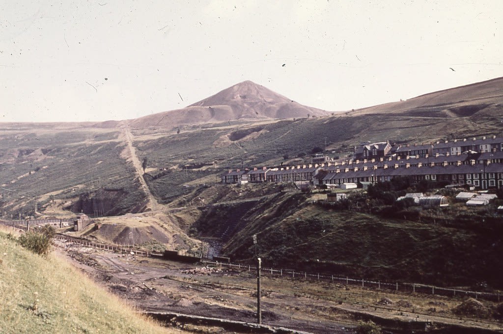 Wattstown Colliery in the Rhondda valley, Wales