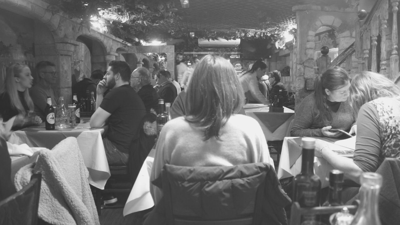 Inside Giovanni's Italian restaurant in Cardiff